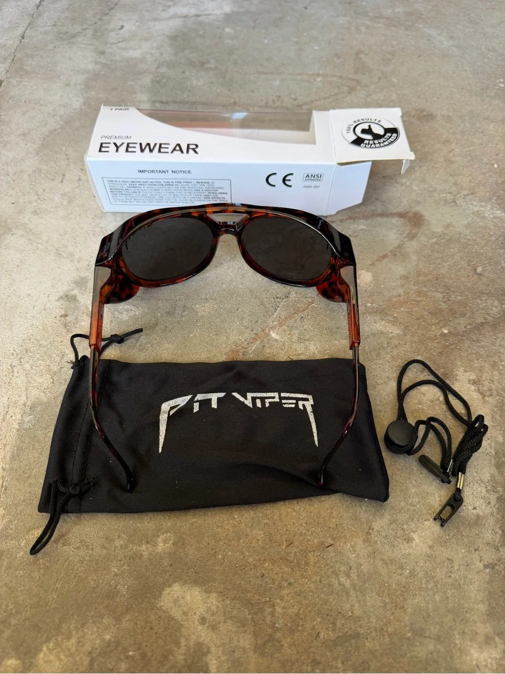 Pit Viper Exciters Sunglasses The Land Locked Polarized Lens 149mm